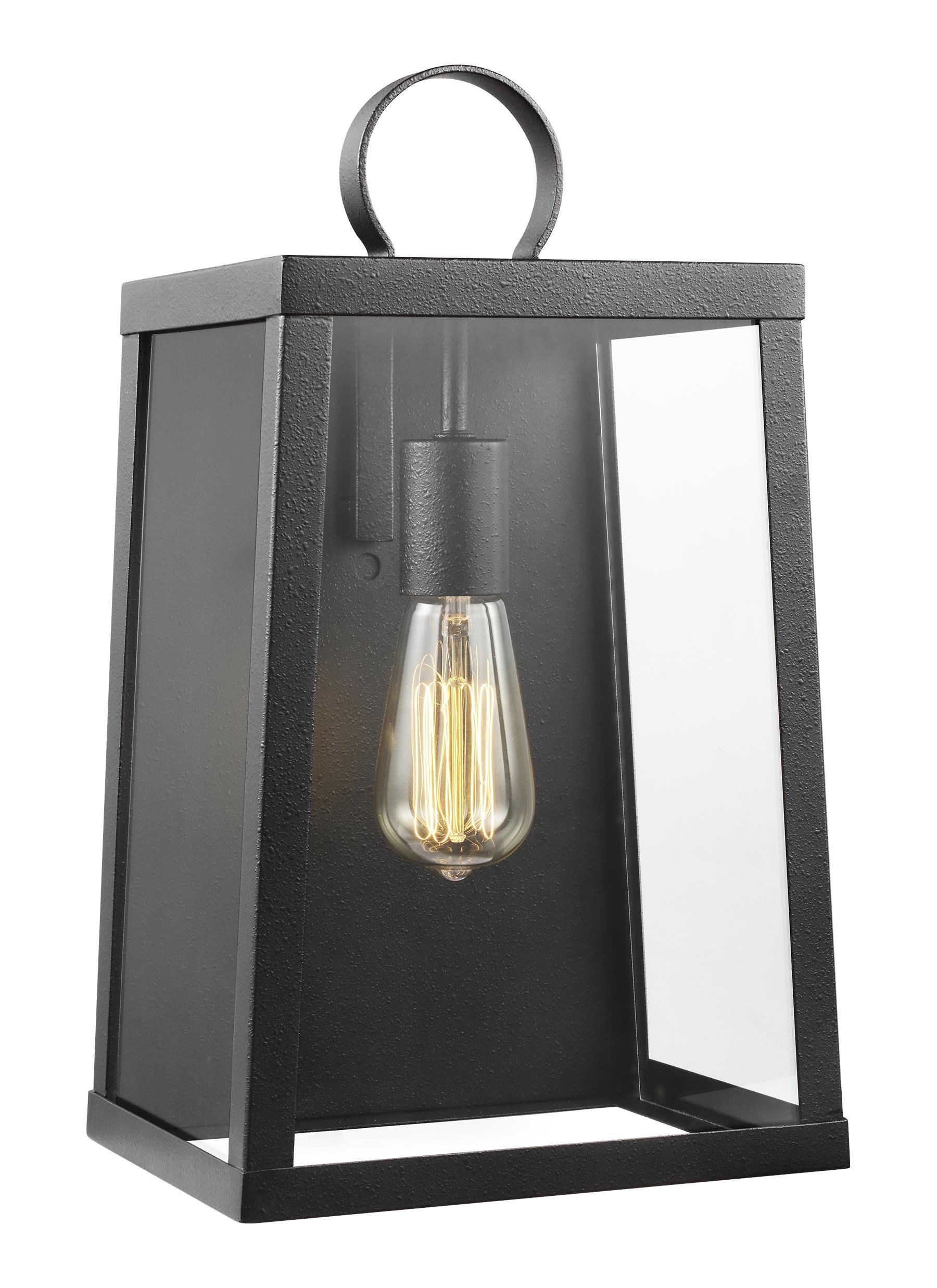 Marinus Large One Light Outdoor LED Wall Lantern - Blacksmith Outdoor Sea Gull Lighting 