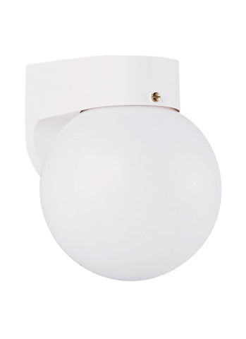 One Light Outdoor LED Wall Lantern - White