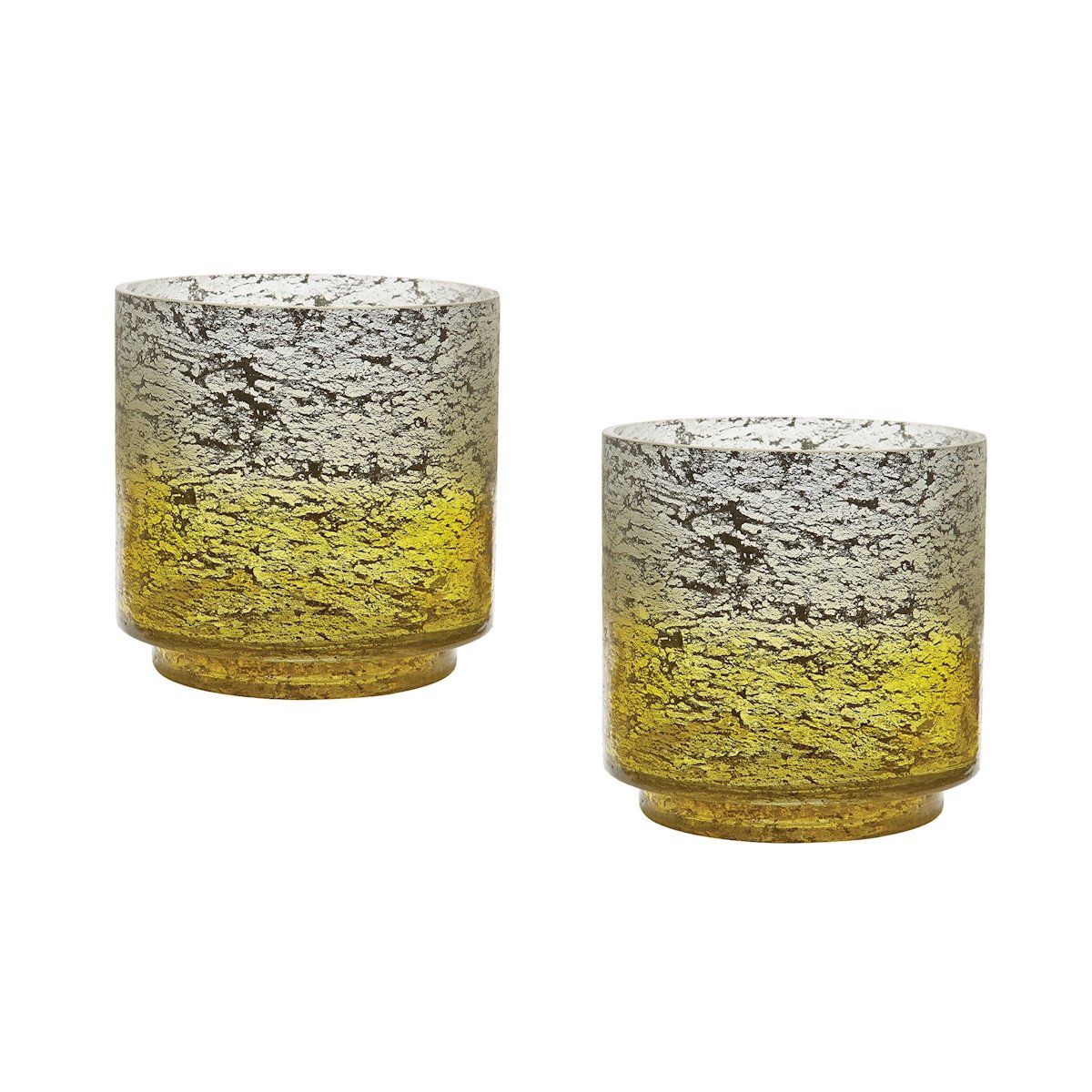 Ombre Hurricanes In Lemon - Set of 2 Accessories Dimond Home 