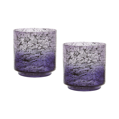 Ombre Hurricanes In Plum - Set of 2 Accessories Dimond Home 