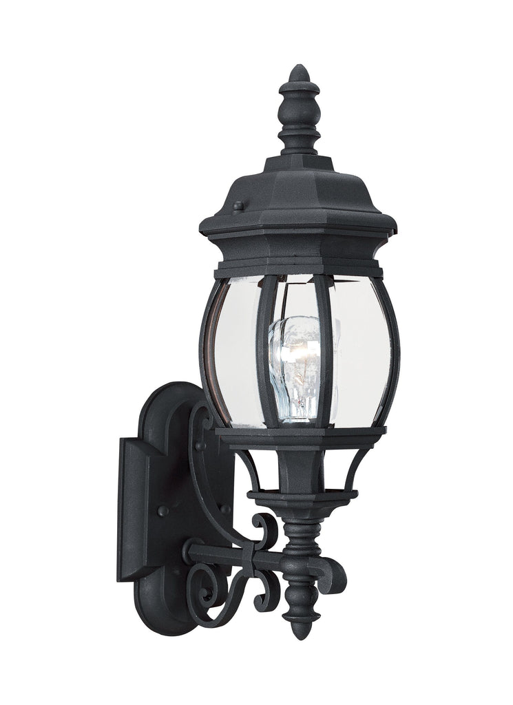 Wynfield One Light Outdoor Wall Lantern - Black Outdoor Sea Gull Lighting 