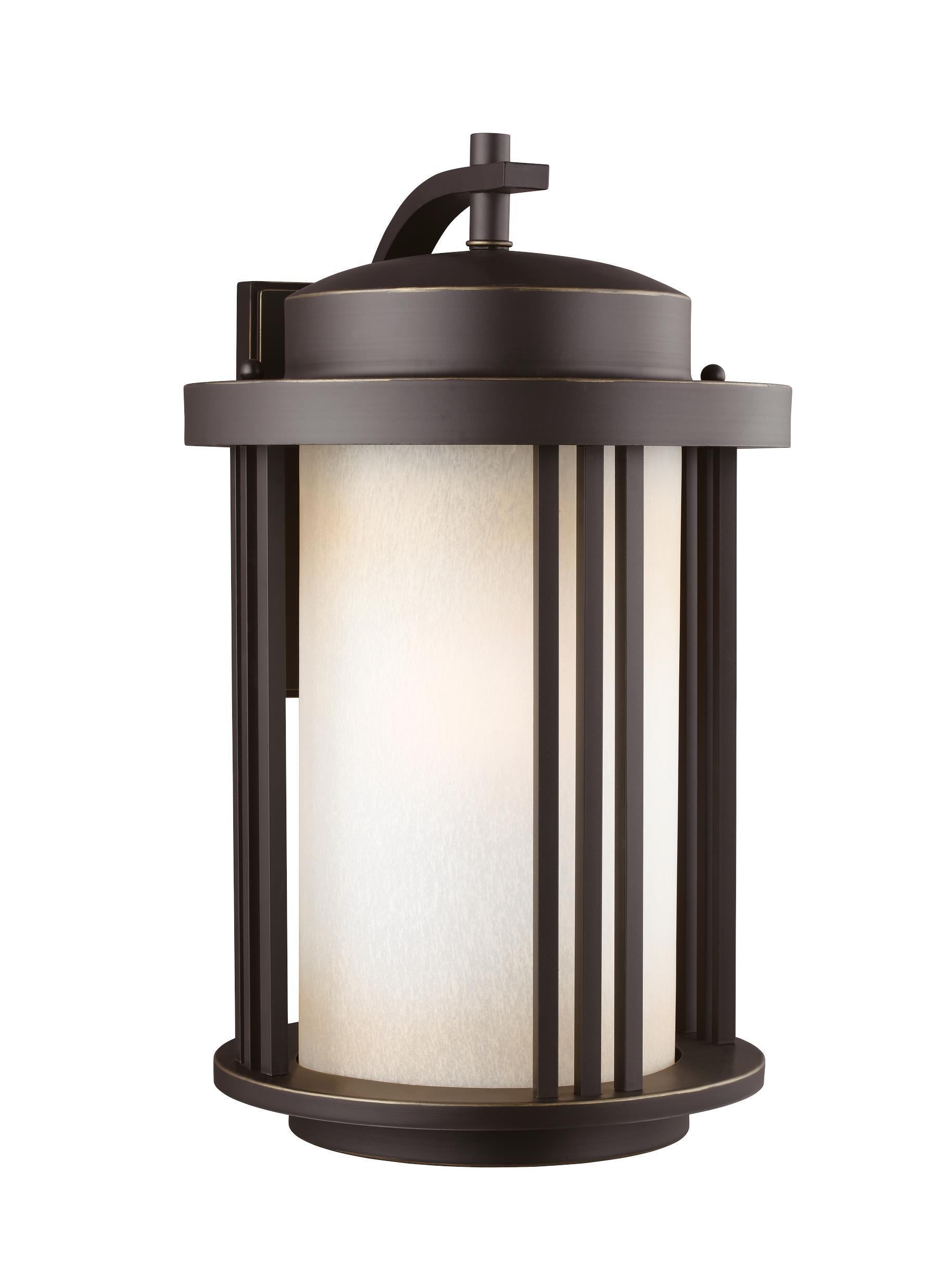 Crowell 20"h Outdoor LED Wall Lantern - Bronze Outdoor Sea Gull Lighting 