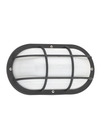 Bayside One Light Outdoor LED Wall Lantern - Black Outdoor Sea Gull Lighting 