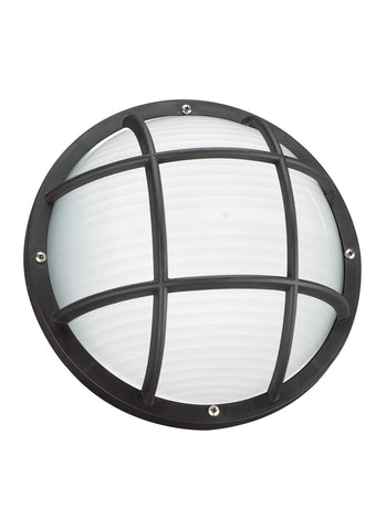 Bayside One Light Outdoor Wall / Ceiling Mount - Black Outdoor Sea Gull Lighting 