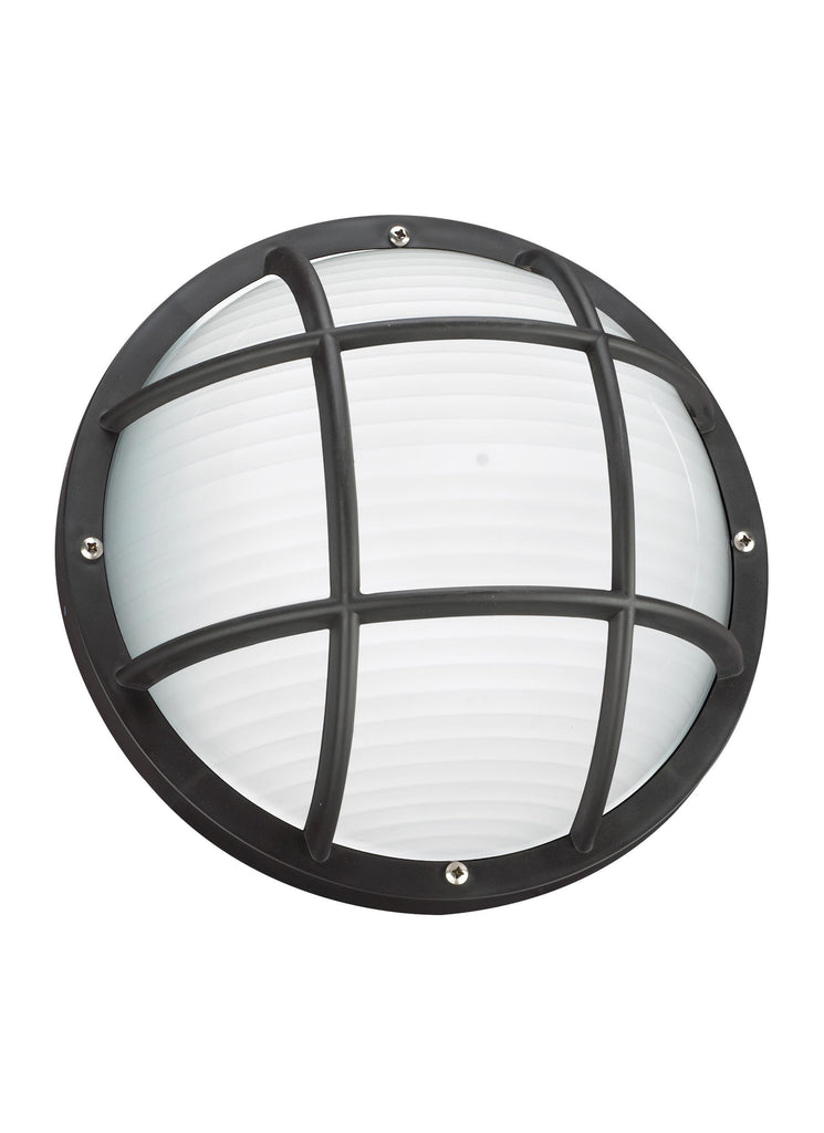 Bayside One Light Outdoor LED Wall / Ceiling Mount - Black Outdoor Sea Gull Lighting 