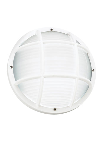 Bayside One Light Outdoor LED Wall / Ceiling Mount - White Outdoor Sea Gull Lighting 