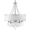 Echelon 5 Light Chandelier in Chrome with Bridal Veil Shade Ceiling Golden Lighting 