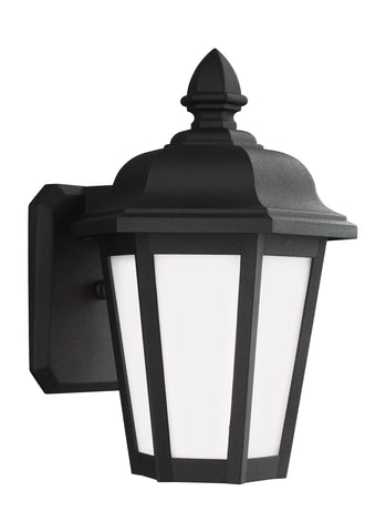 Brentwood Small One Light Outdoor Wall Lantern - Black Outdoor Sea Gull Lighting 