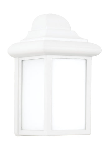 Mullberry Hill One Light Outdoor Wall Lantern - White Outdoor Sea Gull Lighting 