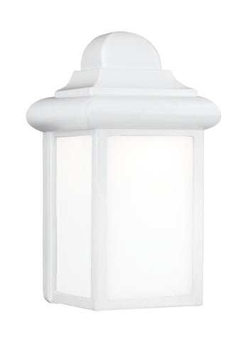 Mullberry Hill One Light Outdoor LED Wall Lantern - White Outdoor Sea Gull Lighting 