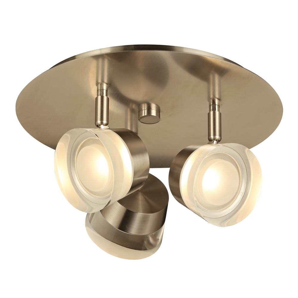 Sitra 12"w LED Ceiling Light - Satin Nickel Wall PLC Lighting 