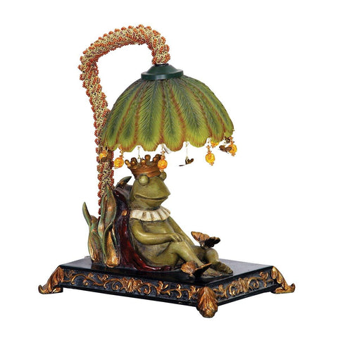 Sleeping King Frog 1 Light Mini Table Lamp In GreenwiCh Lamps Sterling 