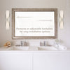 Juliette 18" LED Bath Bar in Pewter with Opal Glass Wall Golden Lighting 