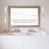 Juliette 24" LED Bath Bar in Pewter with Opal Glass Wall Golden Lighting 