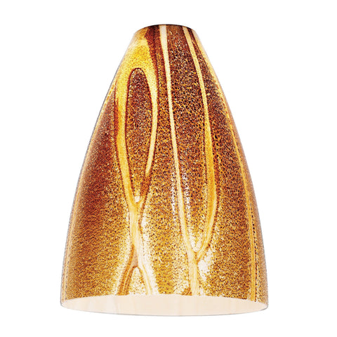 Safari Cone Italian Hand Blown Art Glass Ceiling Access Lighting 