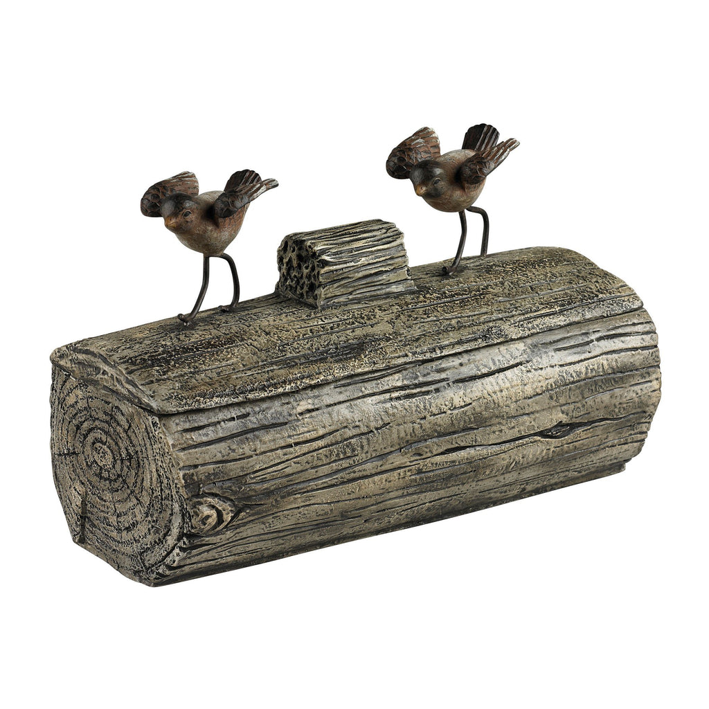 Little Birds On A Log Box Accessories Sterling 