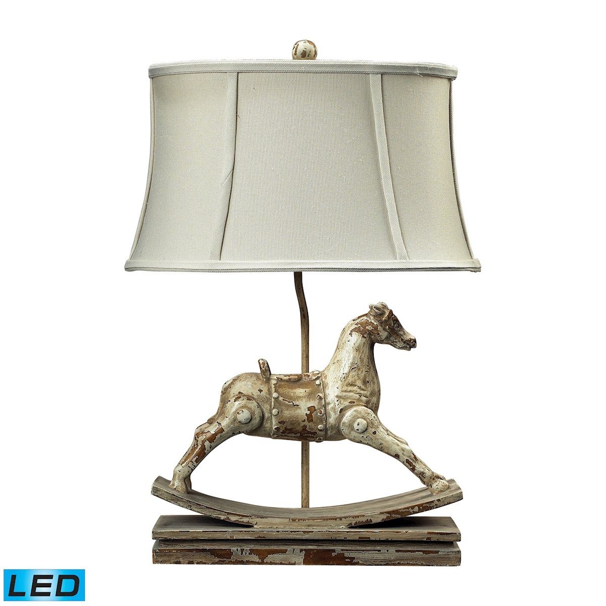 Carnavale Rocking Horse LED Table Lamp in Clancey Court Finish Lamps Dimond Lighting 