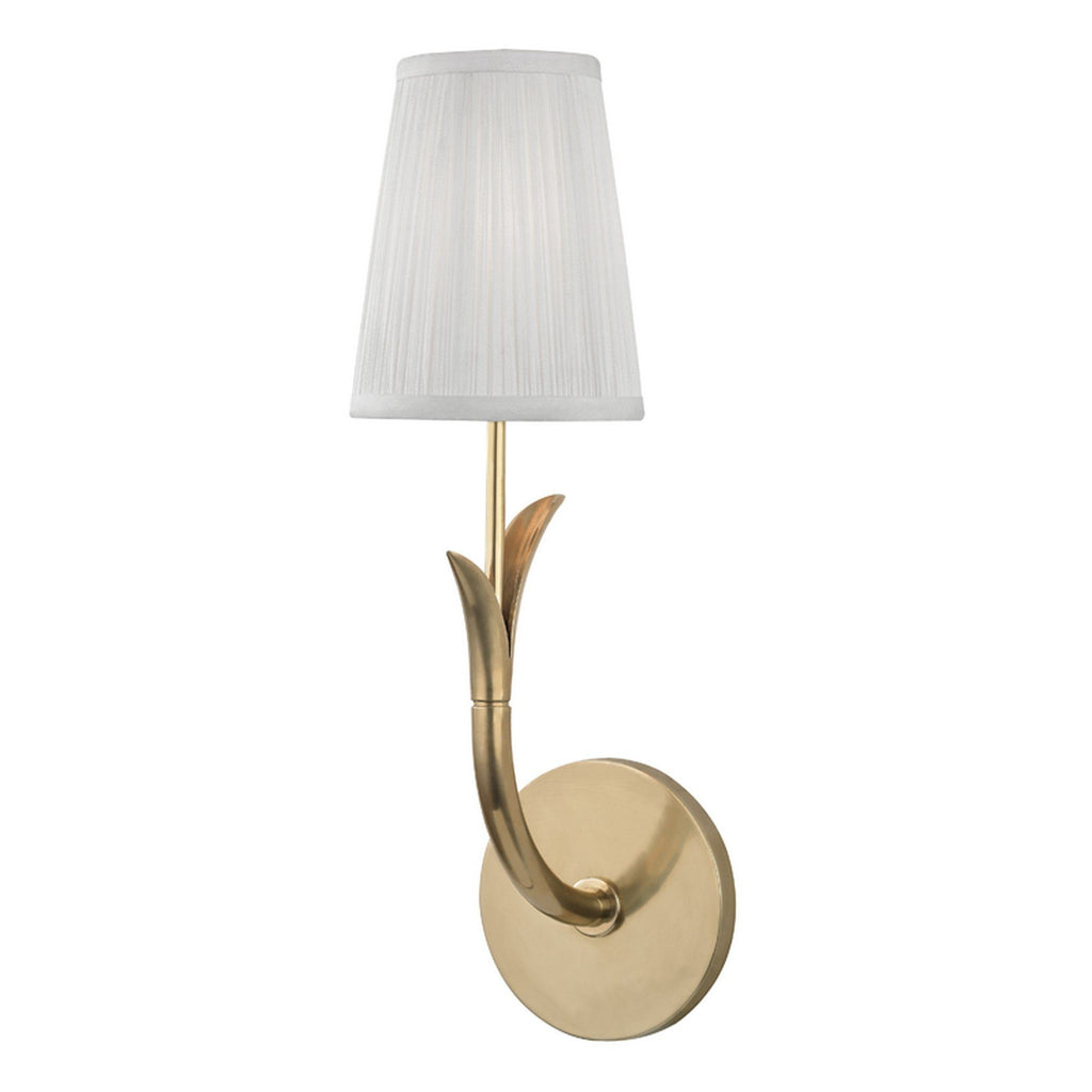 Deering 1 Light Wall Sconce - Aged Brass Wall Hudson Valley 