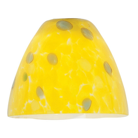 Fire (l) Glass Shade - Yellow Ceiling Access Lighting 