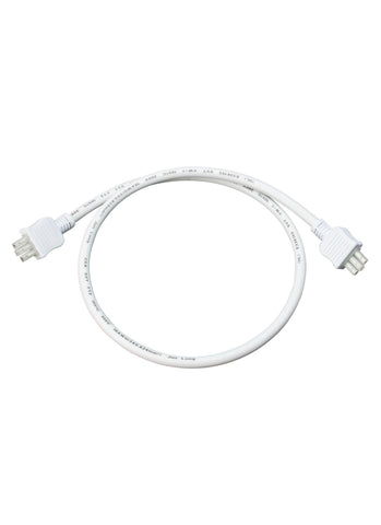 18 Inch Connector Cord - White Under Cabinet Lighting Sea Gull Lighting 