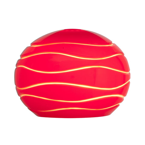 Sphere Etched Glass Shade - Red Ceiling Access Lighting 