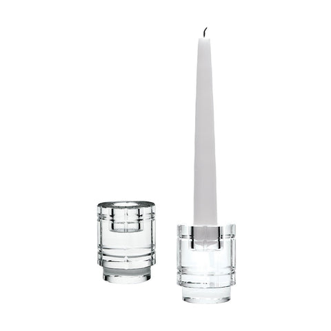 Windowpane Crystal Column Candleholders - Set of 2 Accessories Dimond Home 