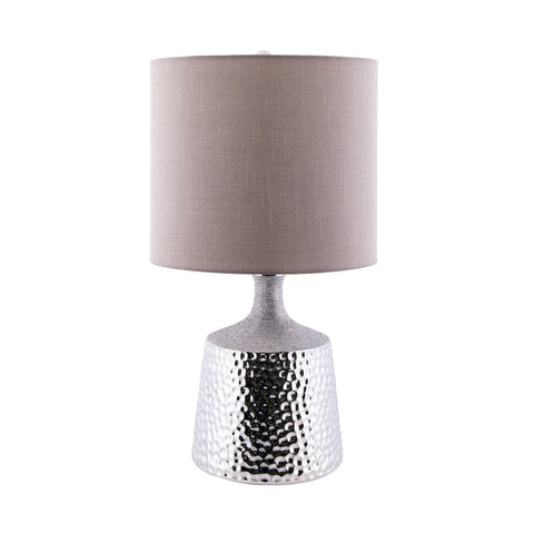 Pierce Table Lamp In Hammered Aluminum Lamps Pomeroy 