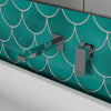 Polished Chrome Single Lever Wallmount Bathroom Faucet
