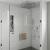 36" Modern Polished Stainless Steel Linear Shower Drain with Solid Cover