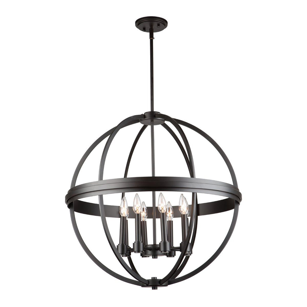 Roxbury 26"w Oil Rubbed Bronze Chandelier Ceiling Artcraft 