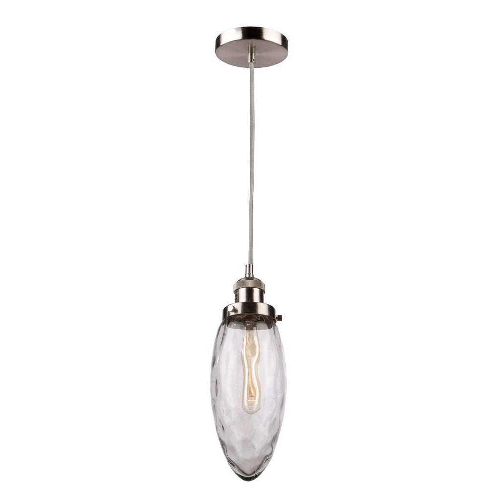 Lux Pendant Collection 4.5"w Brushed Nickel Pendant Ceiling Artcraft 