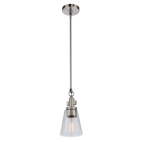 Clarence 5.5"w Brushed Nickel Pendant Ceiling Artcraft 