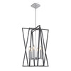 Middleton 19.25 in. wide Black and Polished Chrome Chandelier Ceiling Artcraft 