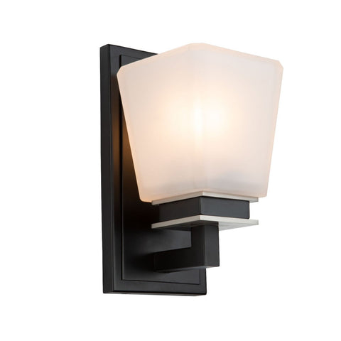 Eastwood 4.25"w Wall Sconce - Black & Brushed Nickel
