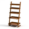Casey Mission Style 5-Shelf Ladder Display Stand Vintage Oak Furniture Enitial Lab 