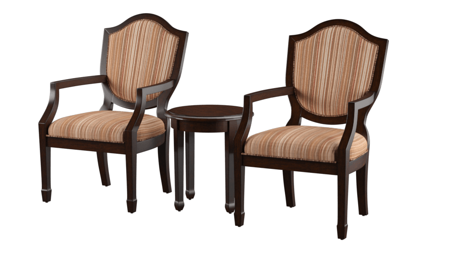 Clara 3-Piece Accent Table & Chair Set Espresso Furniture Enitial Lab 