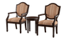 Clara 3-Piece Accent Table & Chair Set Espresso Furniture Enitial Lab 