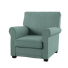 Soro Linen Arm Chair Blue Furniture Enitial Lab 