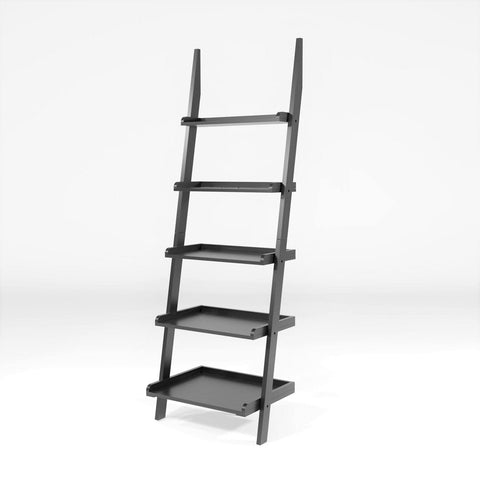 Muire 5-Tier Ladder Display Stand Black Furniture Enitial Lab 