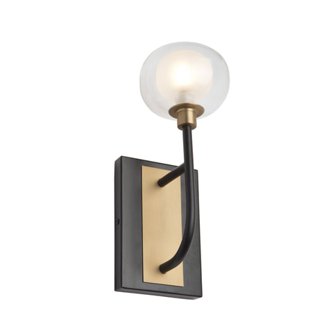 Grappolo 7.5 in. wide Black and Vintage Gold Wall Light Wall Artcraft 