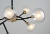 Grappolo 27.5 in. wide Black and Vintage Gold Chandelier Ceiling Artcraft 