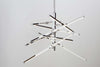 Shooting Star 28.5 in. wide Chrome Chandelier Ceiling Artcraft 