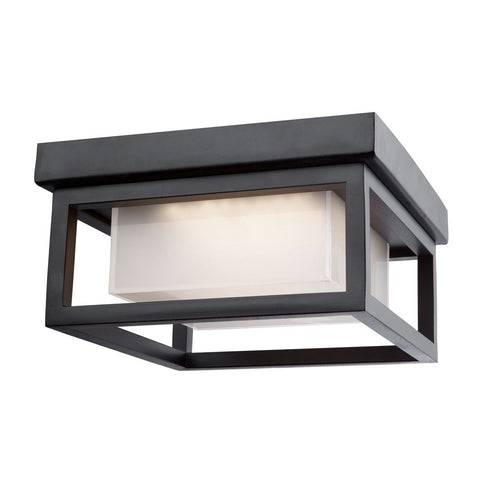 Overbrook 8.75"w Black Outdoor Ceiling Light
