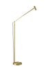 Crane Gold LED Floor Reading Lamp Lamps Adesso 