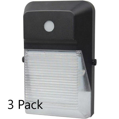 LED Wall Pack (Mini) 20W 2400lm with Photocell - 3pk Architectural Dazzling Spaces 3pk 
