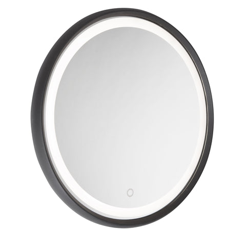 Reflections 23.75 inch wide Mirror - Matte Black