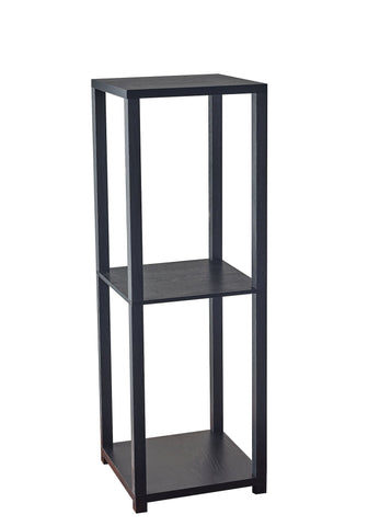 Lawrence Tall Pedestal Table Furniture Adesso Black 