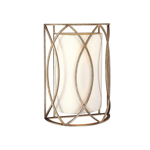 Sausalito 2 Light Wall Sconce - Silver Gold Wall Troy 