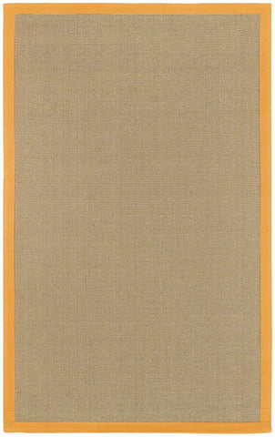 Bay Collection Orange 8'Square Beige Rug Rugs Chandra Rugs 
