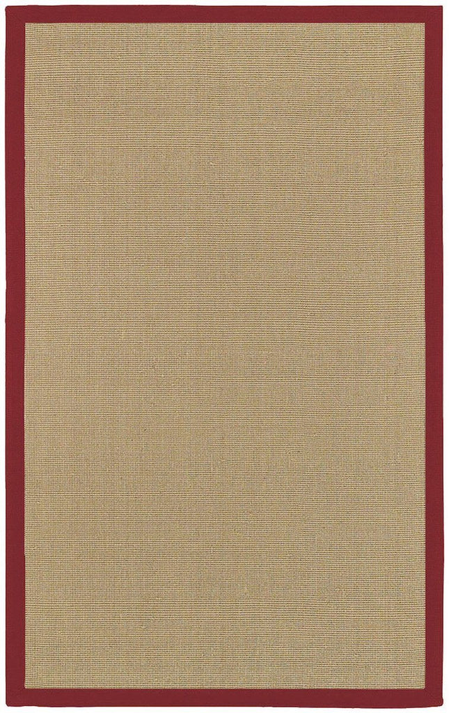 Bay Collection Red 5'x8' Beige Rug Rugs Chandra Rugs 